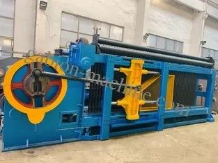 شراء انخفاض مستوى الضجيج 195m / h التلقائي آلة التراب 84 * 110mm Stone Cage Wire Mesh التصنيع عبر الإنترنت